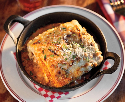 Lasagna at Buddy V's Ristorante at The Venetian in Las Vegas