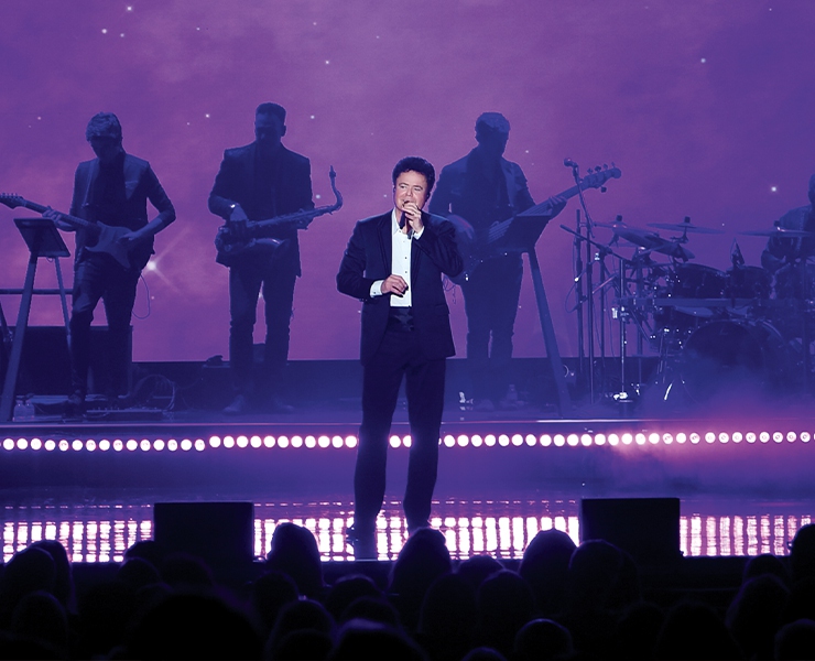 Donny Osmond usually takes Las Vegas audiences as a result of the yrs of his job