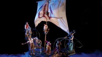 The stage is a world in this MGM Grand-set Cirque do Soleil production.