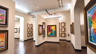 The attraction at The Forum Shops at Caesars features fabulous works from past and present.