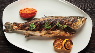 The Caesars Palace Mediterranean restaurant transports you to the coast.