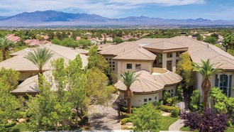 This sprawling estate is available for purchase in the beautiful Mountain Trails community.