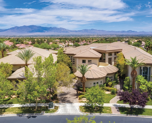 This home at 9270 Highridge Drive in Las Vegas can be yours—for $7.5 million