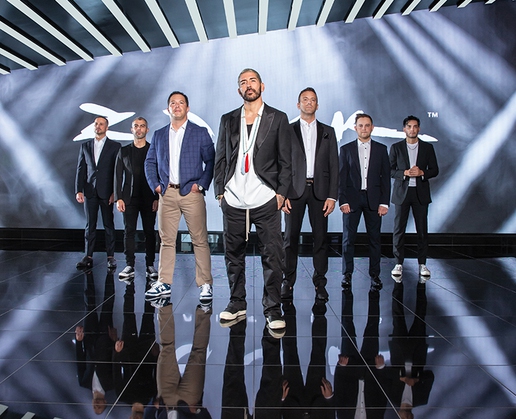 Zouk Group executives from left: Andrew Pacheco, Arman Semerciyan, Michael Waltman, Ronn Nicolli, Nick Martini, Brent Freed, Jared Garcia