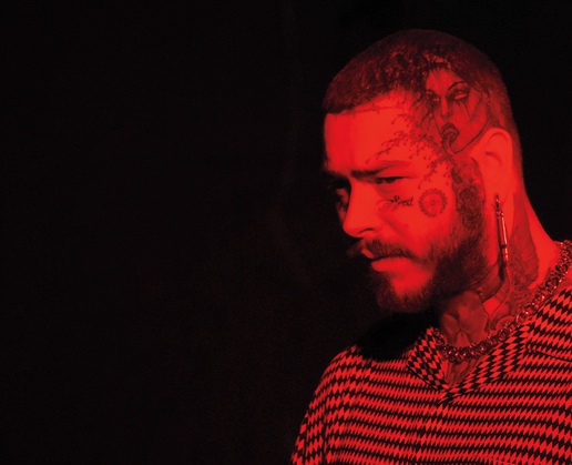 Post Malone performs at T-Mobile Arena on Nov. 11