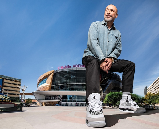 Jo Koy performs at T-Mobile Arena in Las Vegas Nov. 19