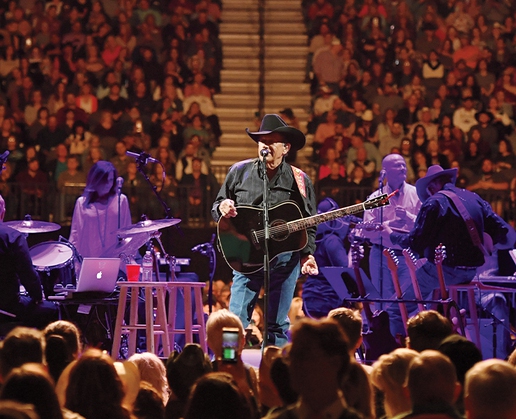 George Strait performs at T-Mobile Arena in Las Vegas Dec. 2