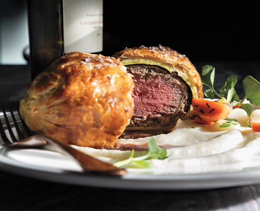 Beef Wellington at Ramsay's Kitchen by Gordon Ramsay at Harrah's in Las Vegas