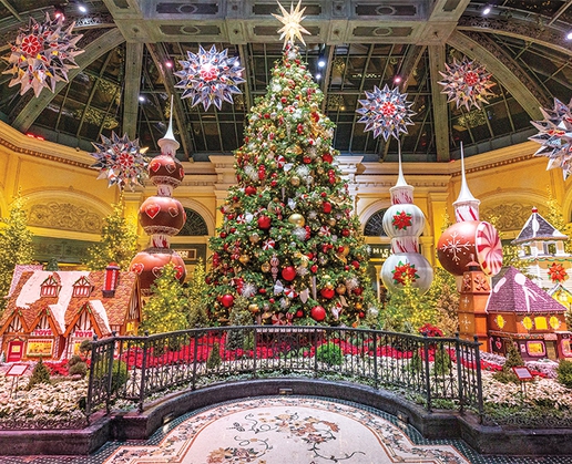 'A Holiday Confection,' the latest display at the Bellagio Conservatory & Botanical Gardens in Las Vegas
