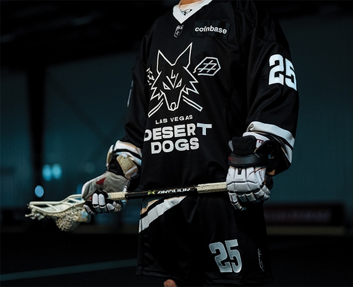 The Las Vegas Desert Dogs lacrosse team begins its inaugural season at Michelob Ultra Arena on Dec. 16
