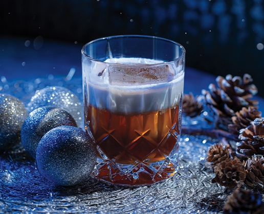 Reindeer Fuel holiday cocktail at Electra Cocktail Club