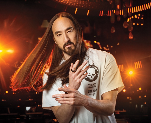 Steve Aoki performs New Year's Eve at Omnia nightclub at Caesars Palace in Las Vegas this week