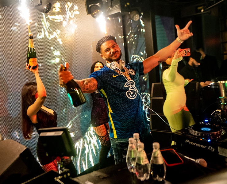 DJ Pauly D performs New Year's Eve at Marquee in Las Vegas Las Vegas