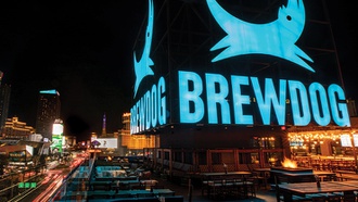 The Scotland-based brewery’s Strip location is the world’s second largest.