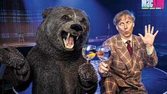 The comedy magician provides an extremely family-friendly show at Excalibur.