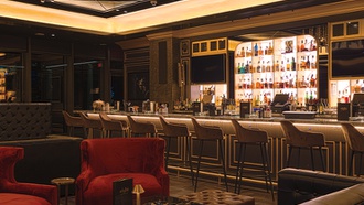 The Resorts World lounge introduces a new spirit flight menu.