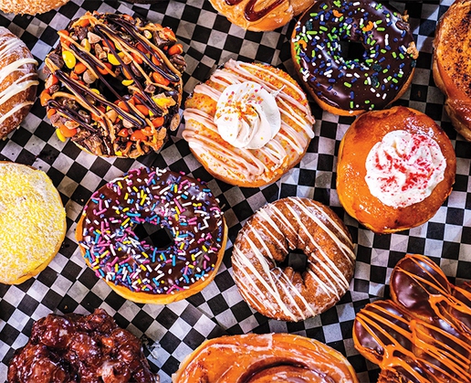 Easy Donuts are just one of the offerings at the recently opened Proper Eats food court at Aria in Las Vegas