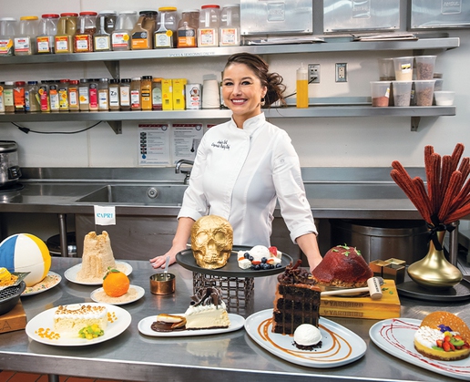 Jessica Scott is the corporate executive pastry chef for Miami-based 50 Eggs Hospitality Group. Her desserts can be found at multiple restaurants at The Venetian in Las Vegas
