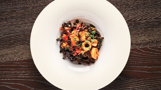 Celebrity chef’s Caesars Palace Mediterranean restaurant excels in decor, menu and ambience.