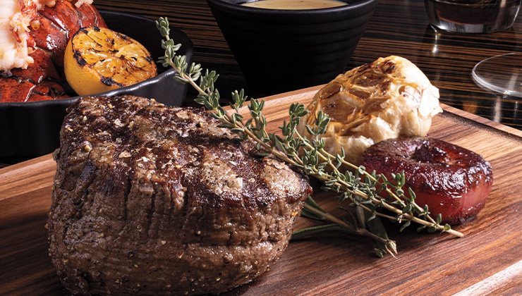 The menu at the Horseshoe Las Vegas restaurant is packed with house specialties.