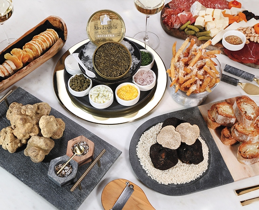 A sampling of the delights at Wally's Wine & Spirits at Resorts World Las Vegas