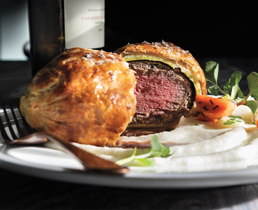 Beef Wellington at Ramsay's Kitchen by Gordon Ramsay at Harrah's in Las Vegas