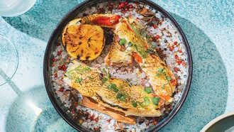 The Greek restaurant at Red Rock Resort specializes in seafood.