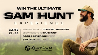 Ready to kick up your boots and sing along to country heartthrob Sam Hunt?
