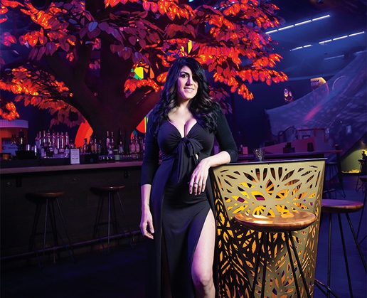 Brittagna Giordano is a cocktail server at Oddwood at AREA15 in Las Vegas