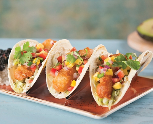 Fish tacos at Margaritaville at Flamingo in Las Vegas