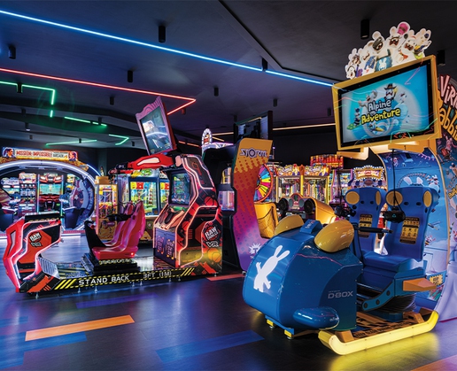 The Arcade at Horseshoe in Las Vegas contains more than 80 games across 7,000 square feet
