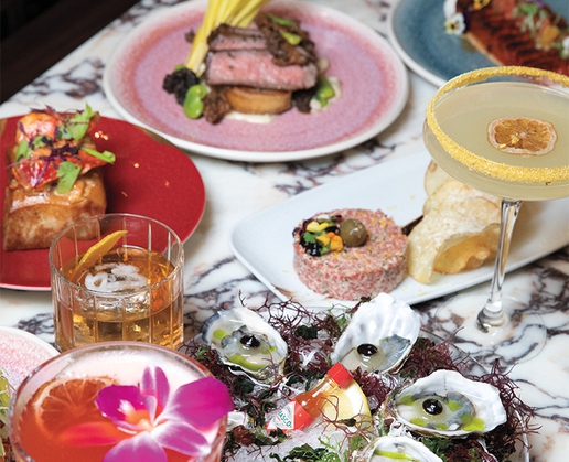 Just a few of the delights at Alle Lounge on 66 at Resorts World Las Vegas