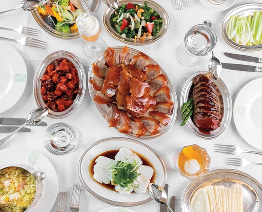 Sample a bit of everything at Mr Chow at Caesars Palace in Las Vegas