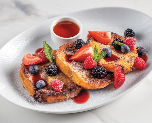 Cinnamon French toast at STK at The Cosmopolitan in Las Vegas