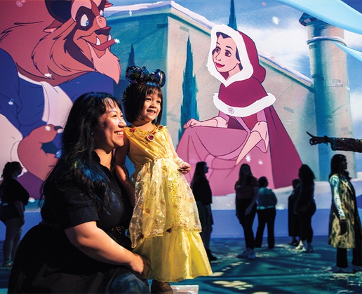 'Disney Animation: Immersive Experience' at LIghthouse ArtSpace in Las Vegas