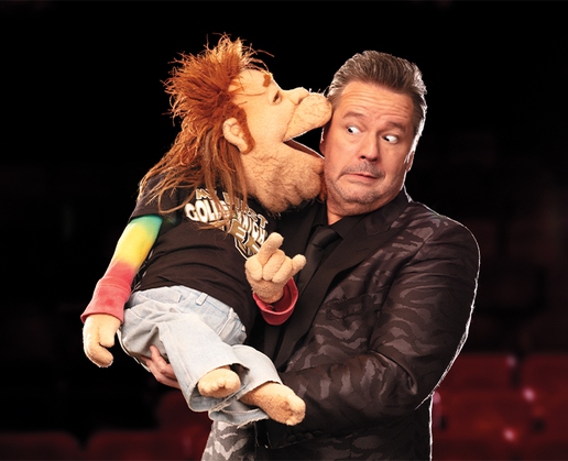 Terry Fator performs in 'Who's the Dummy Now?' at New York-New York in Las Vegas