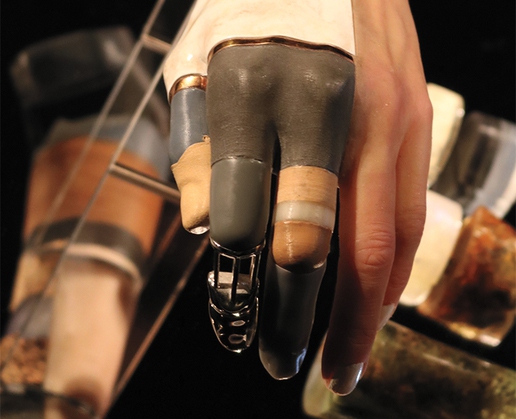 Alternative Limb Project founder and artist Sophie de Oliveira Barata's 'Materialise' is now part of the display at 'Bodies ... The Exhibition' at Luxor in Las Vegas