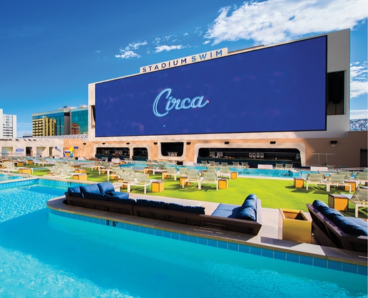 Stadium Swim at Circa Resort & Casino in downtown Las Vegas has plenty of NFL Draft viewing options