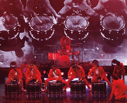 The Pack Drumline is one of the amazing acts currently performing in 'America's Got Talent Presents SUPER STARS Live' at Luxor in Las Vegas