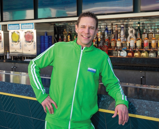 Dave Goida is a bartender at Stadium Swim at Circa Resort & Casino in Las Vegas