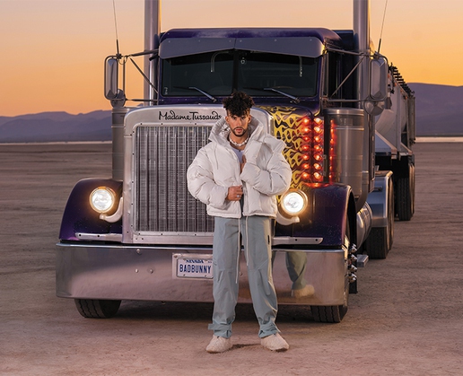 Bad Bunny's latest wax figure can now be seen at Madame Tussauds Las Vegas at The Venetian