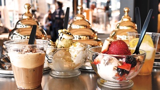 The venue offers Gelato alla Grande to help beat the summer heat.