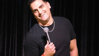 The venue features a rotating lineup of comedians at The STRAT.