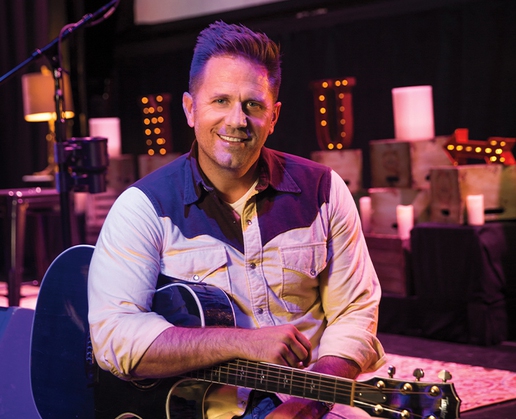 Aaron Benward is the host and producer of 'Nashville Unplugged' at the Rhythm & Riffs lounge at Mandalay Bay in Las Vegas