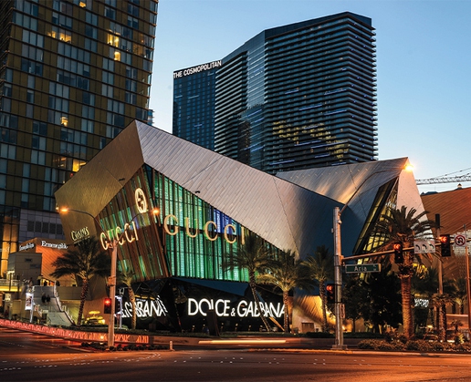 High-end shopping and dining combine at The Shops at Crystals in Las Vegas