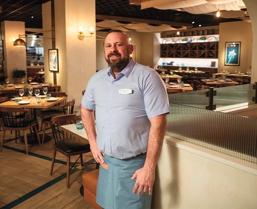 Rocco Davi, a server at Osteria Costa at The Mirage in Las Vegas