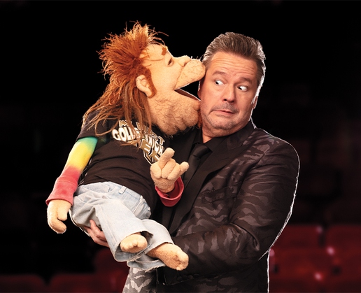Terry Fator performs in 'Who's the Dummy Now?' at New York-New York in Las Vegas