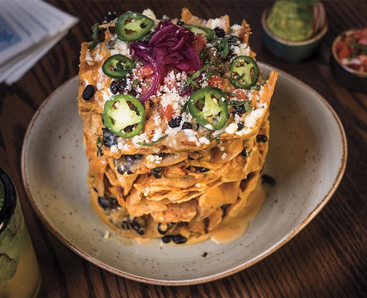 Trash Can Nachos at El Burro Borracho at Rio in Las Vegas
