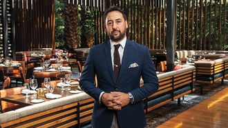 The general manager of Tom Colicchio's Heritage Steak combines his love of art and food.