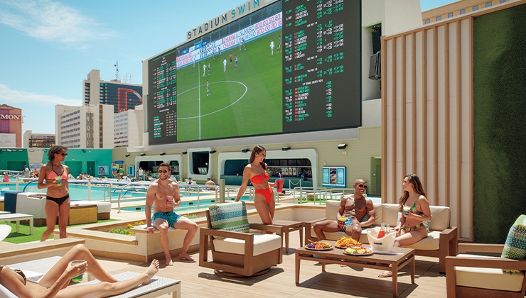 The pool complex at Circa Resort & Casino offers unbelievable amenities.